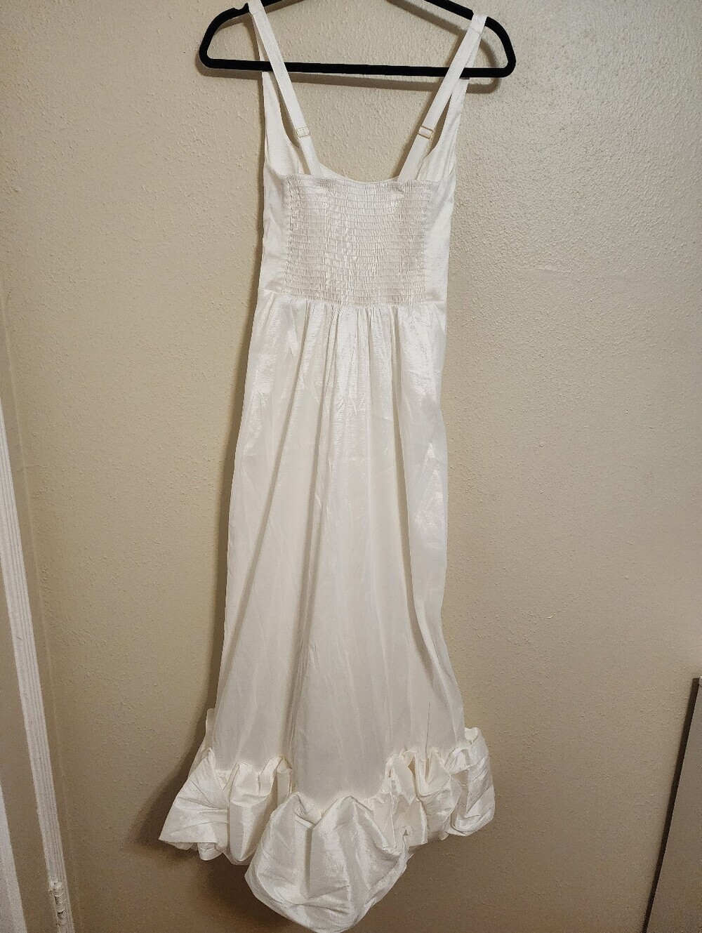 Show Me Your MuMu Rebecca Midi White Taffeta Dress S Wedding Bridal Party Formal - Picture 8 of 9